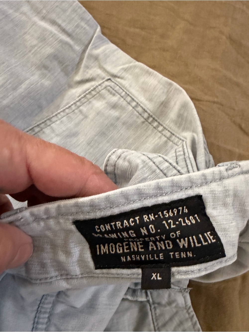 imogene + willie Light Gray Men's Casual Chinos - Picture 3 of 5
